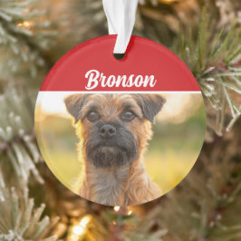 Ornamento Fronteira com Natal de Férias com Nome