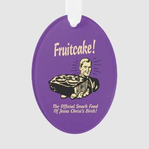 Ornamento Fruitcake! A Comida do Nascimento de Jesus