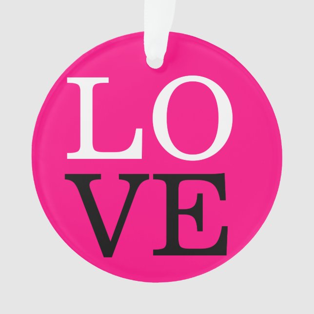 Ornamento Fundo de Rosa Casamento Amor (Frente)