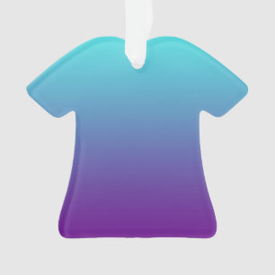 Ornamento Fundo Gradiente Simples Roxo Turquesa Azul