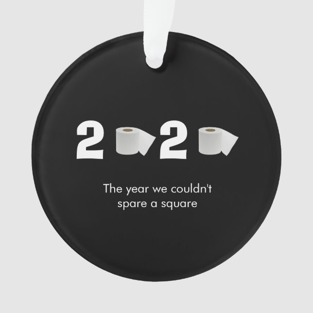 Ornamento FUNNY COVID19 2020 Toilet Paper (Frente)