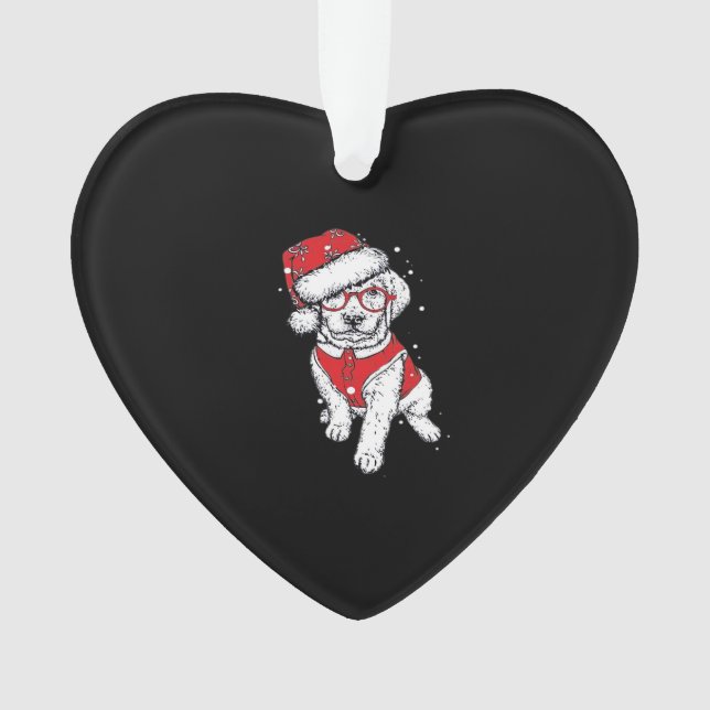 Ornamento Funny Dog Christmas Pajamas Gift for Dog Lovers Wo (Frente)