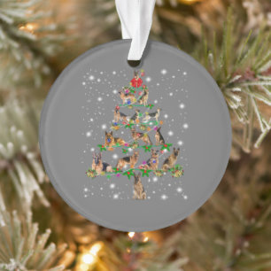 Ornamento Funny German Shepherd Christmas Tree Decor Ornamen