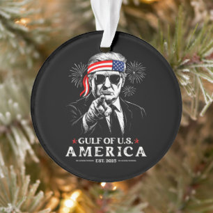 Ornamento Funny Trump Golfo Dos EUA 2025 4 De Julho