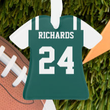 Futebol Green & White Jersey Ornament