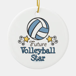 Ornamento futuro da estrela do voleibol