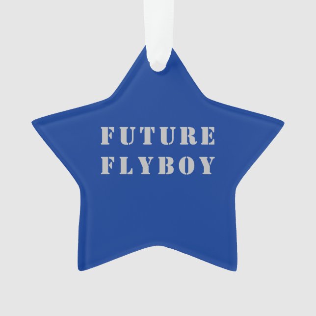 Ornamento Futuro Flyboy Militar Personalizado (Frente)