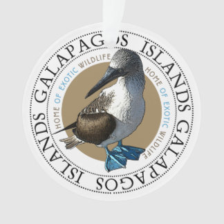 Ornamento Galápagos Ilhas Blue Foot Booby Bird