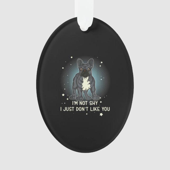 Ornamento Garota francesa dá presentes mulheres homens crian (Frente)