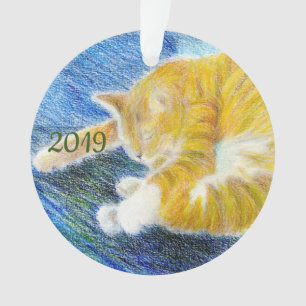 Ornamento Gatinho listrado