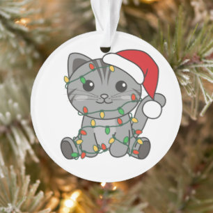 Ornamento Gatos De Inverno De Natal