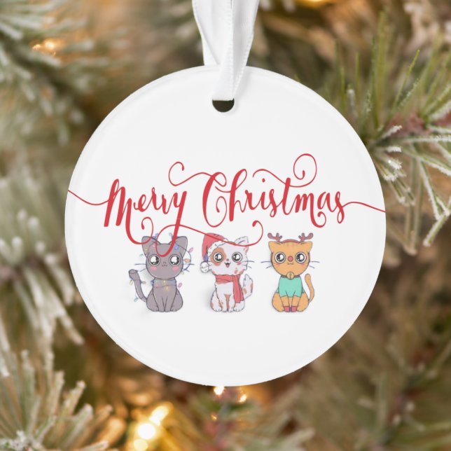Ornamento Gatos de Natal  (Árvore)