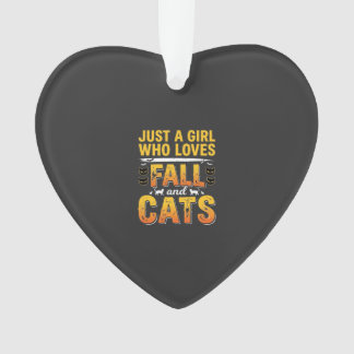 Ornamento Gatos de Outono Design de Halloween para Meninas_1