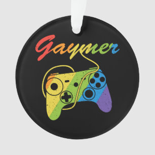 Ornamento Gaymer   Controlador de jogos Rainbow   Jogos