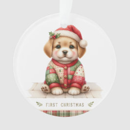 Ornamento Gentle Puppy in Holiday Knit