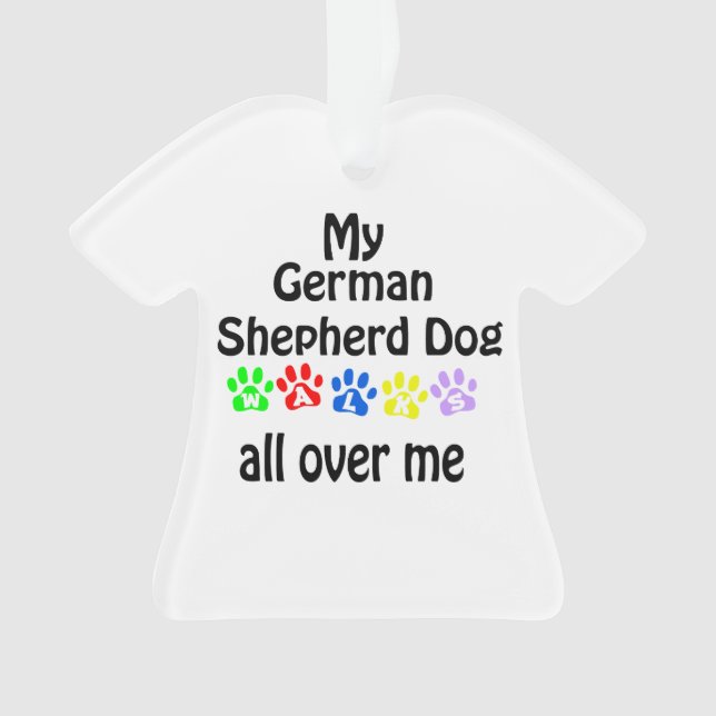 Ornamento German shepherd Cachorro Caminha Design (Frente)