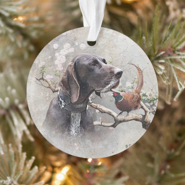 Ornamento german shorthaired pointer, gsp (Árvore)