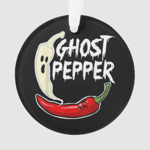 Ornamento Ghost Pepper Funny Spicy Hot Halloween Peppe