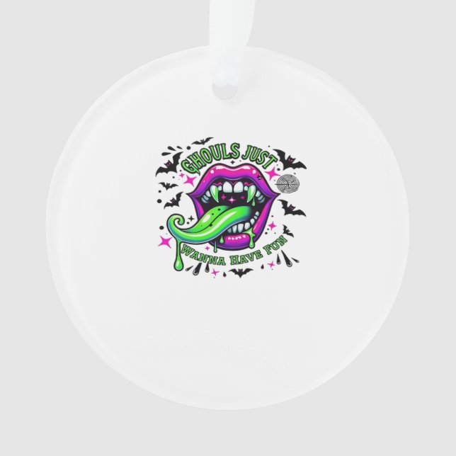 Ornamento Ghouls Só Quer Divertir-Se Com A Vibe Da Lama (Frente)