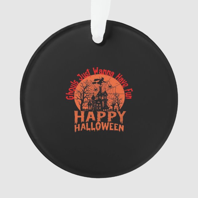 Ornamento Ghouls Só Quer Se Divertir - Hallowee Ghoul-Tástic (Frente)