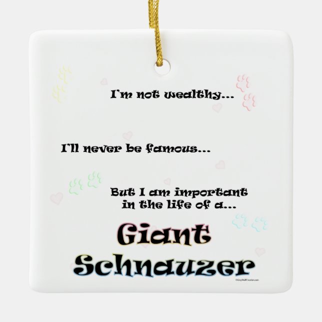 Ornamento Giant Schnauzer (Frente)