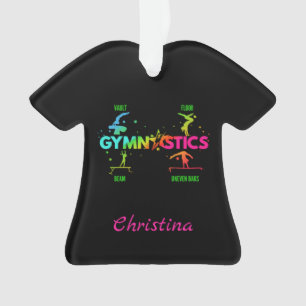 Ornamento Ginástica Feminina Barras Trave Salto Solo