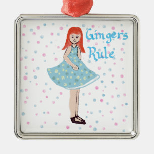 Ornamento "Gingers Rule" para Garota Bonita