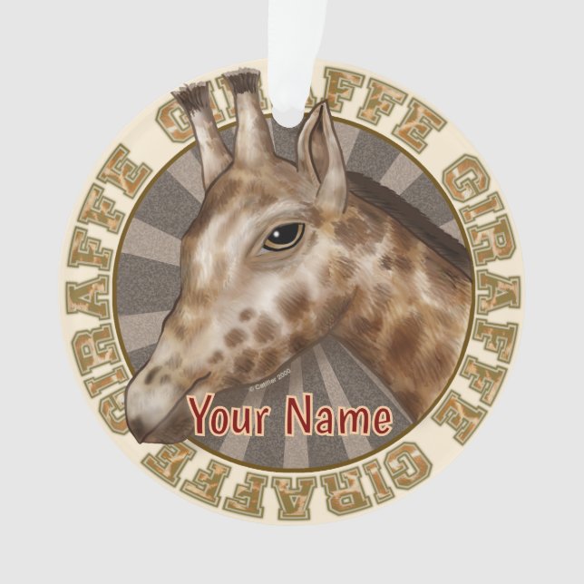 Ornamento Girafa Safari  (Frente)