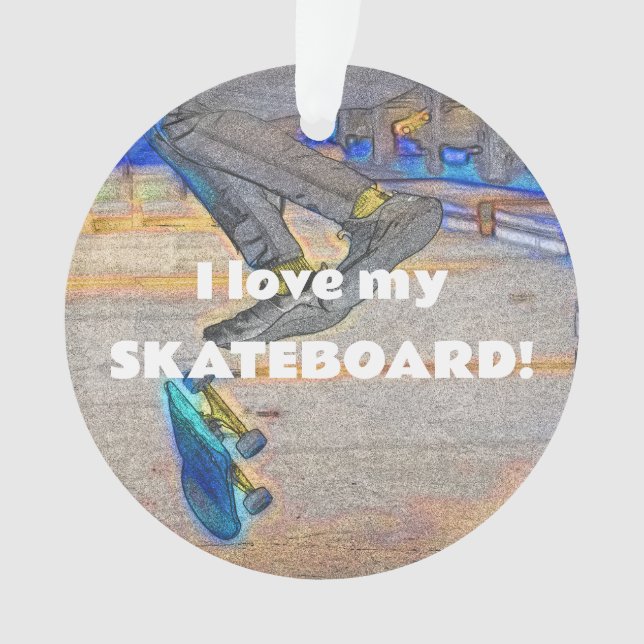 Ornamento Girando o convés - Truque de skate (Frente)