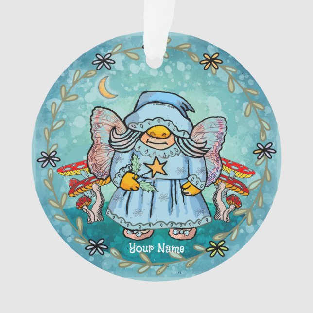 Ornamento Gnome das Fadas (Frente)