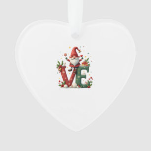Ornamento Gnome de Natal do AMOR