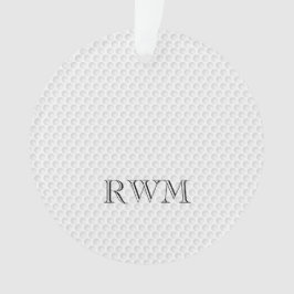 Ornamento Golfer INICIALS Golf Memorial Ball