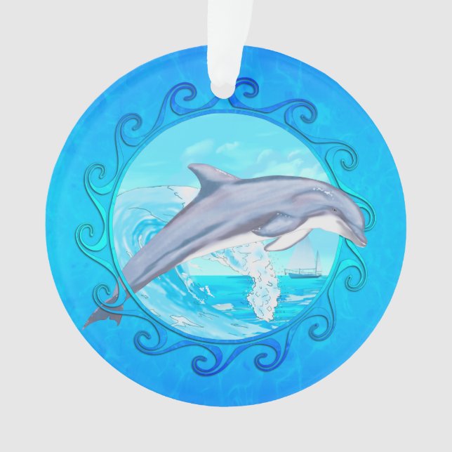 Ornamento Golfinho Sun maori (Frente)