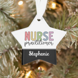 Ornamento Graduação de enfermeiro NP Nurse personalizado