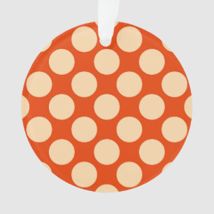 Ornamento Grandes pontos retrorreflectores - laranja claro e