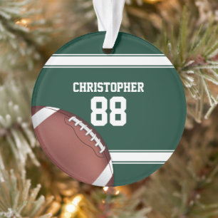 Ornamento Green and White Stripes Jersey Grade de Ferro