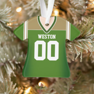 Ornamento Green/Dourado/White Football Jersey