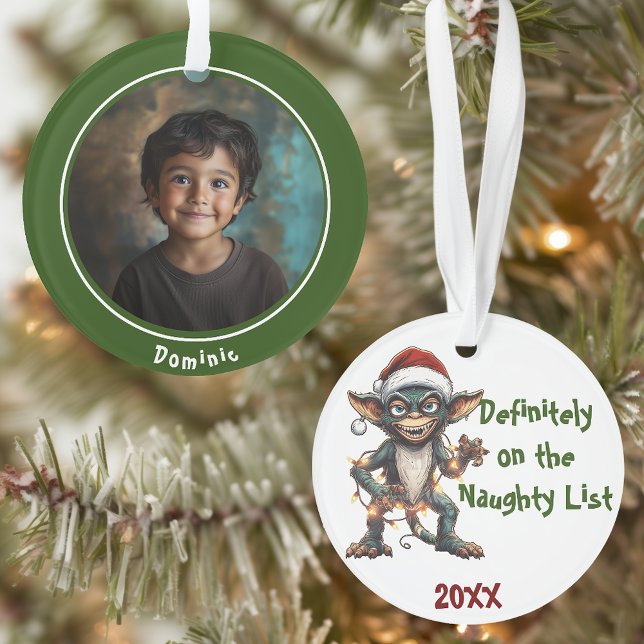 Ornamento Gremlin Naughty List (Criador carregado)