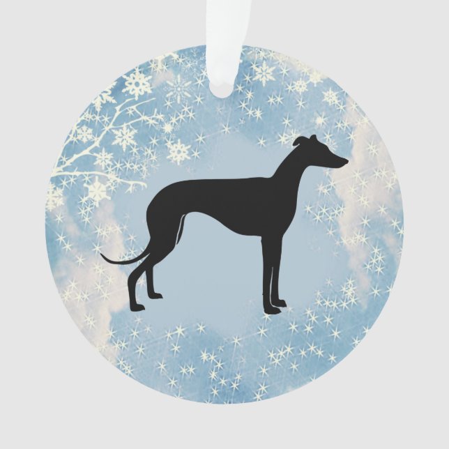 Ornamento Greyhound Silhouette (Frente)