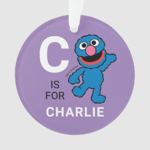 Ornamento Grover   Nome personalizado com foto