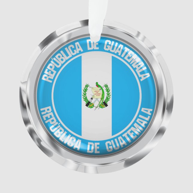 Ornamento Guatemala Round Emblem (Frente)