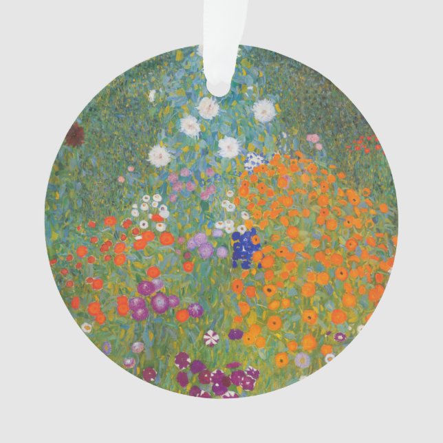 Ornamento Gustav Klimt Flower Garden Cottage Nature (Frente)