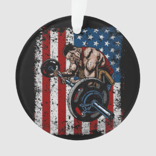 Ornamento Gym da onda do pregador do Weightlifter