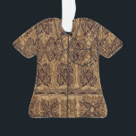 Ornamento Haena Beach Hawaitive Primitive Tapa Aloha Camisa<br><div class="desc">Pista castanha. As antigas tapas havaianas inspiram esse design primitivo usado nas culturas polinésia e havaiana. Esses tipos de designs eram frequentemente impressos em camisas de aloha e paraus para dançarinos tradicionais de hula.  Este design vem em várias cores.</div>