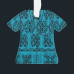 Ornamento Haena Beach Hawaitive Primitive Tapa Aloha Camisa<br><div class="desc">Coroa lacrimogênea. As antigas tapas havaianas inspiram esse design primitivo usado nas culturas polinésia e havaiana. Esses tipos de designs eram frequentemente impressos em camisas de aloha e paraus para dançarinos tradicionais de hula. Este design vem em várias cores.</div>