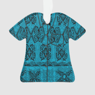 Ornamento Haena Beach Hawaitive Primitive Tapa Aloha Camisa