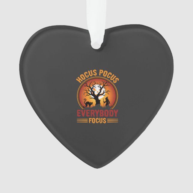 Ornamento Halloween Hocus Pocus Everybody Focus Witch Tree (Frente)