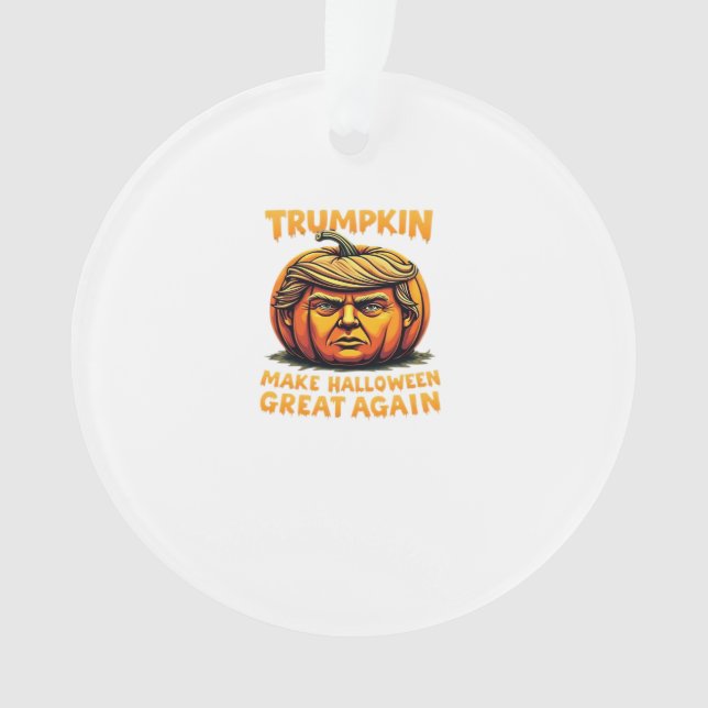 Ornamento Halloween Trumpkin Faz Excelente de Halloween nova (Frente)