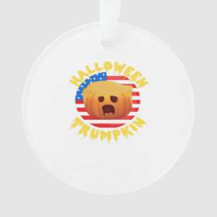 Ornamento Halloween Trumpkin Funny Pumpkin Parody