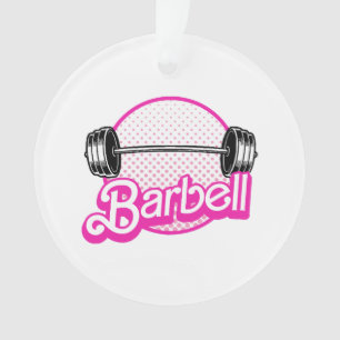 Ornamento Halteres - rosa